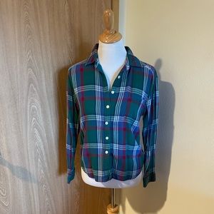 American Eagle - Women’s Boyfriend fit Plaid Shirt - Size S/P